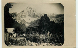 Carte Photo écrite à  POURCHERES - Maison Et Jeu De Boules - Autres & Non Classés