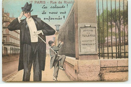 PARIS I - Rue De Rivoli - Jardin Des Tuileries - Les Salauds Ils Nous Ont Enfermés - Surréalisme - Distrito: 01