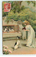 Fantaisie - Jeune Fille Photographiant Des Chiens - Appareil Photo - Sonstige & Ohne Zuordnung