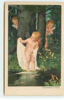 Fantaisie - Marie Flatscher - Susannchen Im Bade - Anges Sortant D'un Bain Dans Une Mare - Angelots - Bebes