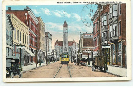 Etats-Unis - PARKERSBURG - Third Street - Showing Court House - Tramway - Parkersburg