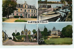 SARTROUVILLE - L'Hôtel De Ville, Bords De Seine, L'Eglise Et Le Dispensaire - Sartrouville