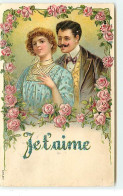 Carte Gaufrée - Je  T'aime - Jeune Couple - Sonstige & Ohne Zuordnung