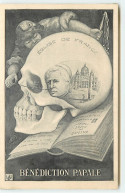 Politique - Mille - Eglise De France, Bénédiction Papale - Satirique Anti-Clérical - Crâne - Mort - Satirical