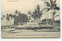 Nouvelle Calédonie - Construction De Pirogues - Colonies Françaises - Nouvelle Calédonie