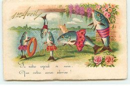 1er Avril - Si Votre Esprit Se Noie, Que Votre Coeur Devine - Poissons Sous Un Pont - 1 De April (pescado De Abril)