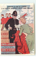 Publicité - Grün - Chemin De Fer De L'Ouest & Du London Brighton & South Coast Railway - Publicité