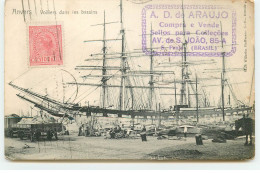 ANVERS - Voiliers Dans Les Bassins - A.D. De Araujo - Sellos Para Colleçoes - Sao Paulo - Segelboote