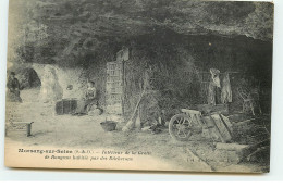 MORSANG SUR SEINE - Intérieur De La Grotte De Rougeau Habitée Par Des Bûcherons - Autres & Non Classés