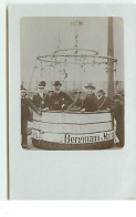 RPPC - Hommes Dans Une Nacelle De Montgolfière - Bergmann - Montgolfières