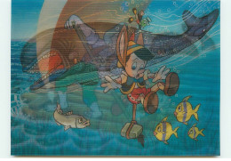 Carte Holographique 3D N°208 - Pinochio Avec La Baleine - Andere & Zonder Classificatie