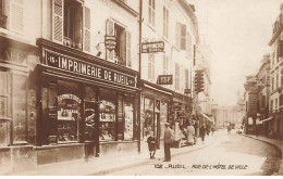 RUEIL - Rue De L'Hôtel De Ville- Imprimerie De Rueil - TSF - Rueil Malmaison