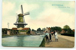 Pays-Bas - ROTTERDAM - Overschiesche Weg - Moulin à Vent - Péniche - Molen - Rotterdam