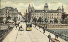 72144110 Heilbronn Neckar Partie Mit Neckarbruecke Postgebaeude Strassenbahn Hei - Heilbronn