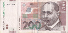 BILLETE DE CROACIA DE 200 KUNA DEL AÑO 2002  (BANKNOTE) - Croacia