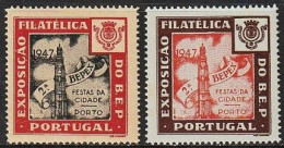 Vignettes/ Vinhetas, Portugal - 1947, Festas Da Cidade Porto. Exposição Filatélica 2ª Bepex -|- Série Complète - MNH - Lokale Uitgaven