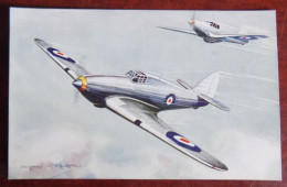 Cpa Hawker Hurricane  - Ill. Church - 1939-1945: II Guerra