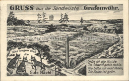 72144003 Grafenwoehr Grusskarte Karikatur Grafenwoehr - Grafenwoehr