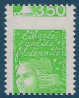 France Marianne De Luquet N°3092** 3FR50 Vert Jaune Variété Piquage à Cheval Vertical Important  TTB - 1997-2004 Marianne (14. Juli)