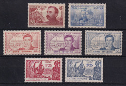 D 814 / COLONIE COTE D IVOIRE / N° 139/145 NEUF* COTE 25.25€ - Nuevos