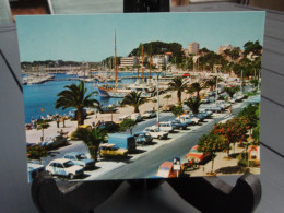 Belle Cpsm Couleur Bandol La Promenade Et Le Port - Estafette, R5, 2 Cv, Méhari, Ami 8 - Années 80 - Bandol