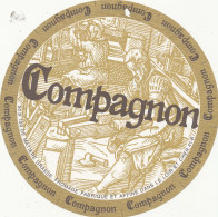 G F 1638   /  ETIQUETTE DE FROMAGE -    COMPAGNON  FABRIQUE  DANS LE LOIR ET CHER - Kaas