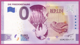 0-Euro XEMZ 58 2020 DIE FRIEDENSTAUBE - HEISSLUFTBALLON BERLIN - SERIE DEUTSCHE EINHEIT - Essais Privés / Non-officiels