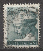 EUROPA-ITALIA REP.-MICHELANGIOLESCA-AFFRESCHI-1961-ORDINARI-20L.()-1v.USED-"357_12" - 1961-70: Used