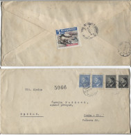 Deutsches Reich Kriegsbilder Infanterie Spendenmarke Protektoratsbrief 14.3.44 Cinderella - Lettres & Documents