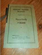 Altes Sparbuch Burscheid , 1929 - 1959 , Fritz Ledermann In Remscheid / Burscheid , Sparkasse , Bank !! - Historische Dokumente
