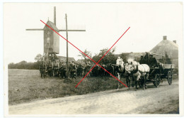 Carte Photo Allemande /Flandern/ Windmühle  /De Molen / De Ruiter / Roulers Röselare / Deutsche Soldaten 1917- WWI 14-18 - Roeselare