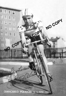 PHOTO CYCLISME REENFORCE GRAND QUALITÉ ( NO CARTE ), GIANCARLO POLIDORI TEAM PEPSI 1968 - Cyclisme