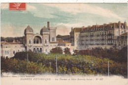 64 BIARRITZ .CPA. LES THERMES ET HOTEL " BIARRITZ SALINS ". ANNEE 1913 + TEXTE - Biarritz