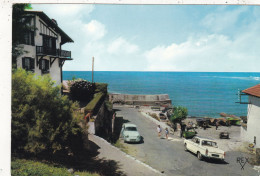 64. GUETHARY. CPSM.  DESCENTE SUR LE PORT. VOITURES 404 PEUGEOT. DYNA PANHARD. ANNEE 1961 + TEXTE - Guethary