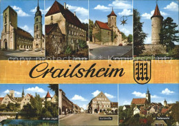 72142141 Crailsheim Rathaus Liebfrauenkapelle Stadtmauer Heimatmuseum Diebsturm  - Crailsheim