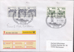 BRD  913 Waagerechter 3erStreifen, 920 Waagerechtes Paar, Auf R-Brief Mit SoSt: Kiel Leuchtturm Friedrichsort 23.2,2002 - Lettres & Documents