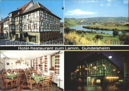 72141649 Gundelsheim Wuerttemberg Hotel Restaurant Zum Lamm Nachtaufnahme Gastst - Autres & Non Classés