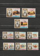 Umm Al Qiwain - Lot 9 Timbres - Sheikh Rashid Bin Ahmad Al Mu'alla -1968 Mi 7A, 8A Et 9A - 1965 - Mi D2, D4 - 1964 - 4A - Umm Al-Qiwain