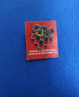 Pin Badge NOC Croatia Olympic Games Olympics Olympia National Committee - Olympic Games