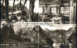 72141510 Koenigsee Berchtesgaden Cafe Seeklause Gaststube St Bartholomae Mit Wat - Berchtesgaden