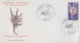 Enveloppe  FDC  1er  Jour    NOUVELLE  CALEDONIE    Coquillages    1972 - FDC