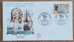 FDC 1988 - YT N°2517 - NAVIGATEURS / DUQUESNE - DIEPPE - 1980-1989