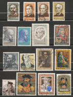 Portugal - Lot De 27 Timbres - Personnage, Personnalité, Celebrité, Savant, Botaniste, Navigateur ...... - Autres & Non Classés