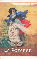 Pub Publicité Potasse D' Alsace Illustration CPA La Potasse Est La Fortune De L' Agriculteur - Werbepostkarten