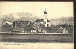 72141161 Bichl Bad Toelz Kirchenpartie Mit Benediktenwand Bichl - Autres & Non Classés