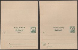 KAROLINEN - CAROLINES / 1901 # P9 DOPPEL GSK - ENTIER POSTAL DOUBLE - Caroline Islands