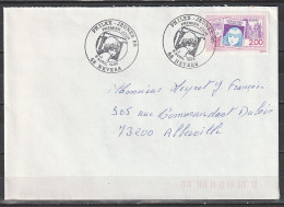 Enveloppe Premier Jour Philex Jeunes Nevers 8/4/1988 - Cartas & Documentos