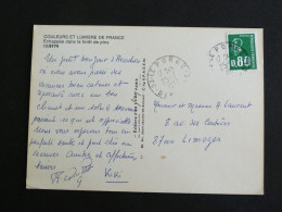 LE PORGE - GIRONDE - CACHET ROND MANUEL SUR MARIANNE BEQUET - ECHAPPEE DANS LA FORET DE PINS - Manual Postmarks