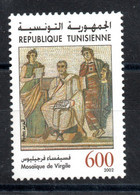 2002 - Tunisia - Archaelogical Sites And Monuments- Architecture -  Virgil Mosaic - Set 1v.MNH** - Tunesië (1956-...)