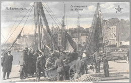 CPA-1910-BELGIQUE-BLANKENBERGHE-LA DIGUE-Le CHARGEMENT Du POISSON-TBE- - Blankenberge